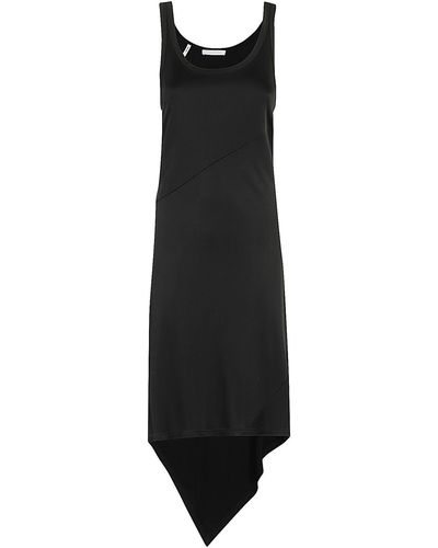 Helmut Lang Crush Bias Dress - Black