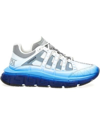 Versace & Sky Blue Gradient Trigreca Sneakers