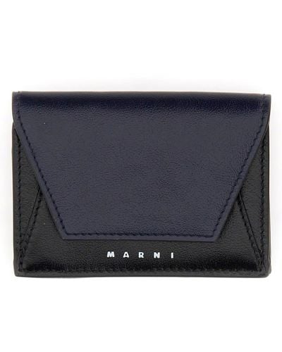 Marni Tri-Fold Wallet - Blue