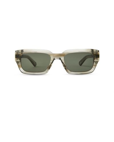 Mr. Leight Maverick S Celestial-Pewter Sunglasses - Green