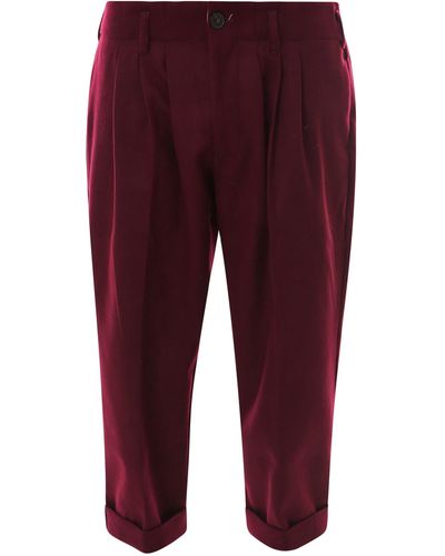 Silted Trouser - Red