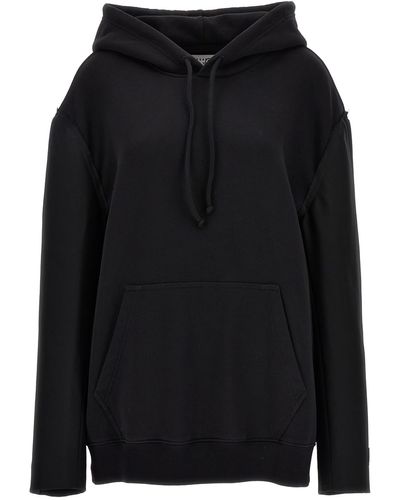 MM6 by Maison Martin Margiela Blazer Sleeves Hoodie Sweatshirt Black