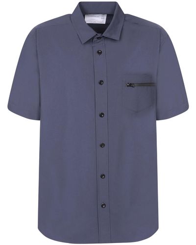 Sacai Taffeta Shirt - Blue