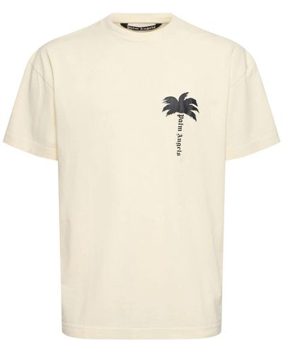 Palm Angels T-Shirts And Polos - Natural