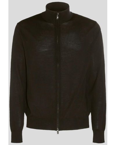 Emporio Armani Military Cotton Blend Sweater - Black