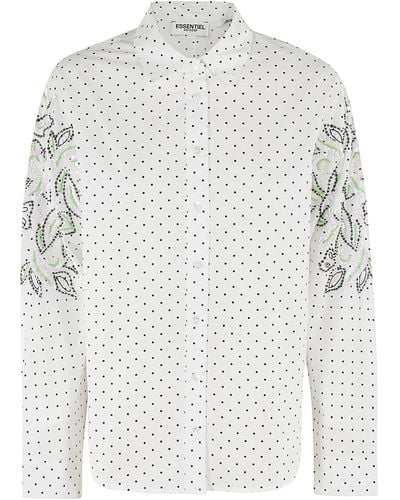 Essentiel Antwerp Feenie Embellished Shirt - White