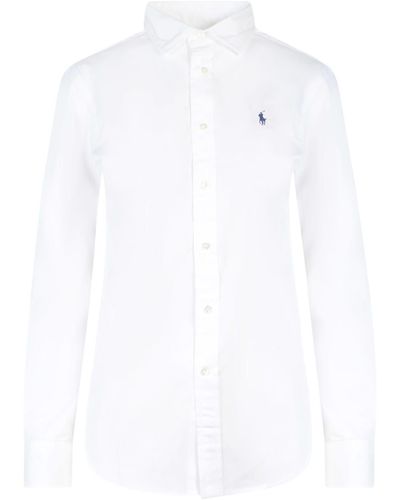 Ralph Lauren Stretch Poplin Shirt - White
