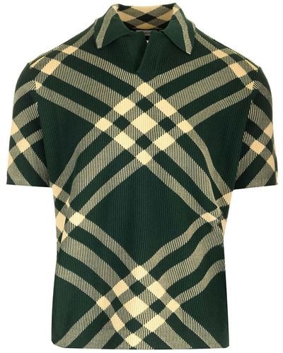 Burberry Merino Wool Polo Shirt - Green