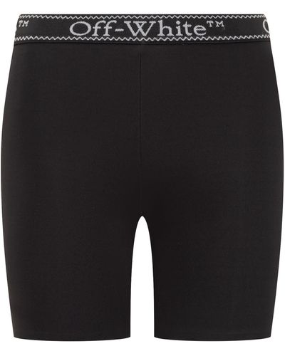 Off-White c/o Virgil Abloh Short Shorts With Logo Band - Black