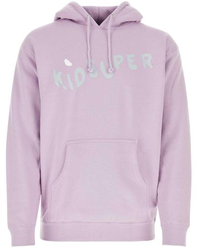Kidsuper Lilac Cotton Blend Wave Sweatshirt - Pink