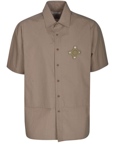 Craig Green Logo Patch Layered Shortsleeve Shirt - Brown