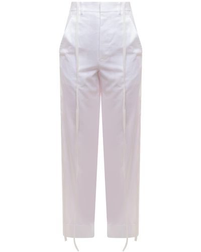 Ann Demeulemeester Trouser - White