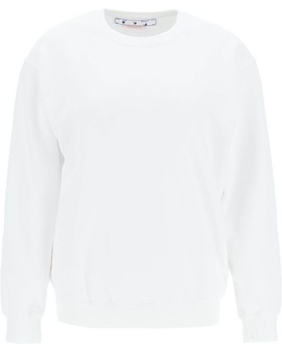 Off-White c/o Virgil Abloh 'diag' Print Crewneck Sweatshirt - White