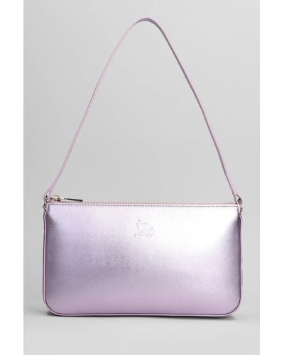 Christian Louboutin Loubila Shoulder Bag In Lilla Leather - Multicolor