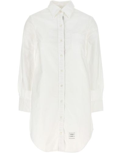 Thom Browne Rwb Chemise Dress - White