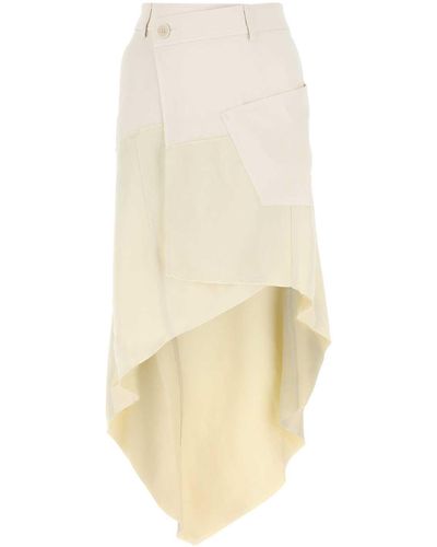 JW Anderson Ivory Polyester Skirt - White