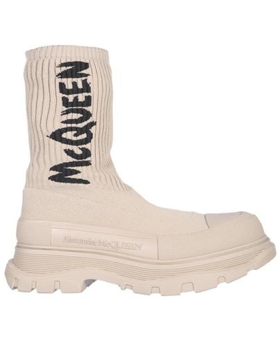 Alexander McQueen Tread Slick Boot - Natural