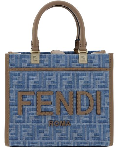 Fendi Sunshine Handbag - Blue