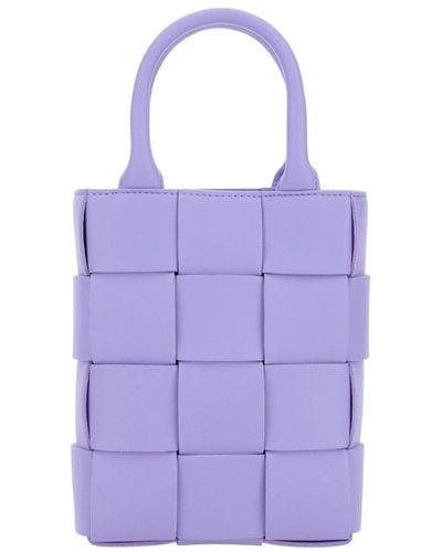 Bottega Veneta Cassette Mini Handbag - Purple