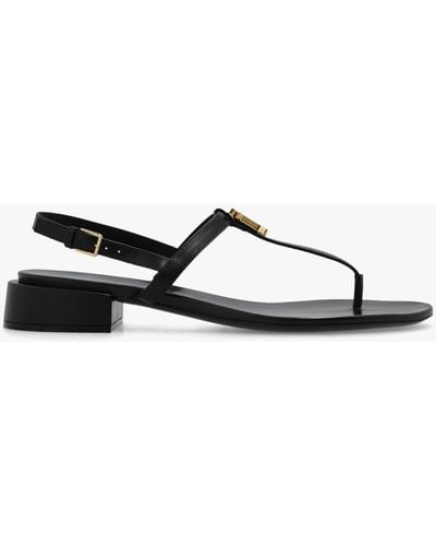 Burberry Emily Leather Sandals - White
