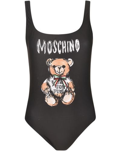 Moschino Logo Bear Bodysuit - Black