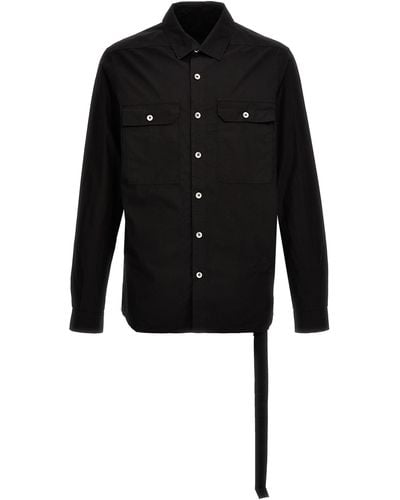 Rick Owens DRKSHDW Oversize Fit Shirt - Black