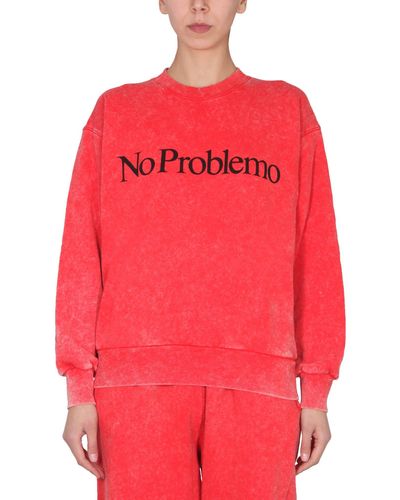 Aries No Problemo Sweatshirt - Red