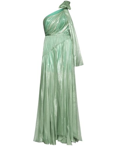 Maria Lucia Hohan Kara Silk One-shoulder Maxi Dress - Green