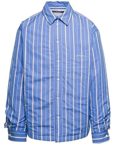 Jacquemus Light And Stripes Shirt - Blue