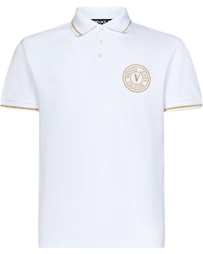 Versace V-emblem Polo Shirt - White