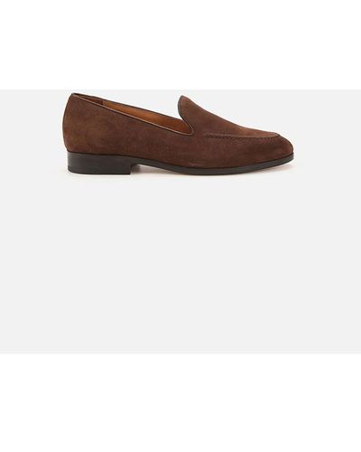 CB Made In Italy Suede Slip-On Dove - Brown