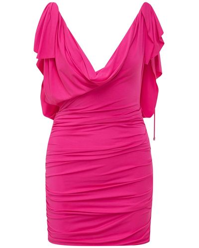 The Attico Mini Jersey Dress - Pink