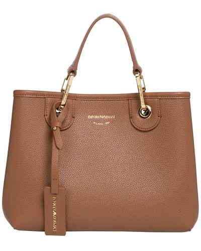Emporio Armani Myea Light Brown Shopping Bag