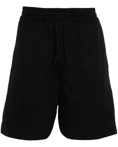 Y-3 Cotton Blend Shorts - Black