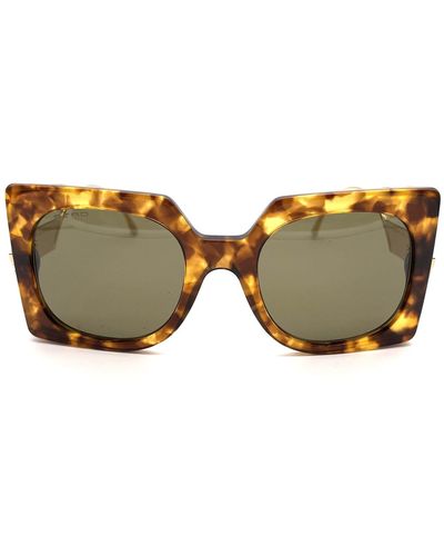 Etro Cat-eye Frame Sunglasses - Brown