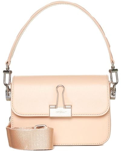 Off-White c/o Virgil Abloh Plain Binder Leather Shoulder Bag - Pink