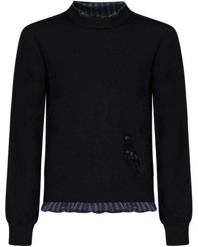 Maison Margiela Distressed Sweater - Black