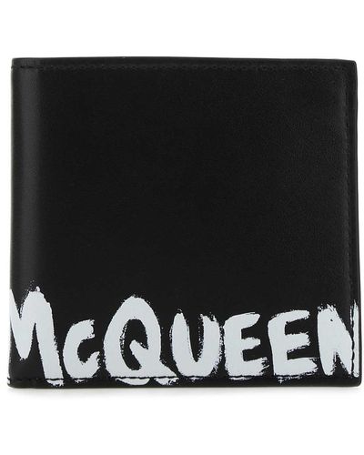 Alexander McQueen Leather Wallet - Black