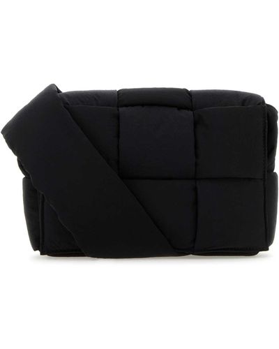 Bottega Veneta Fabric Cassette Crossbody Bag - Black