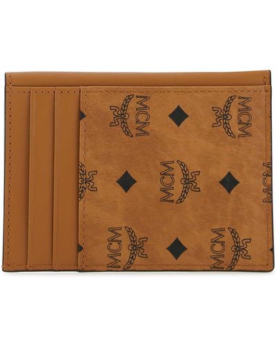 MCM Leather Cardholder - Brown
