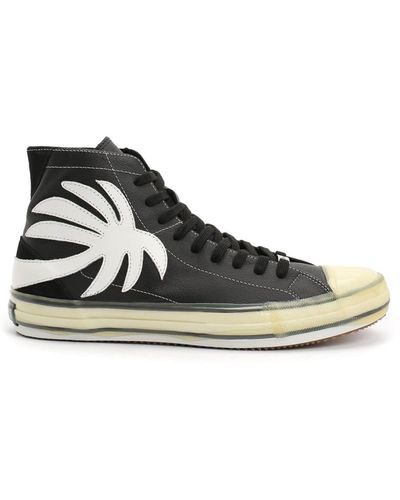 Palm Angels High-top Vulcanized Sneakers - Brown