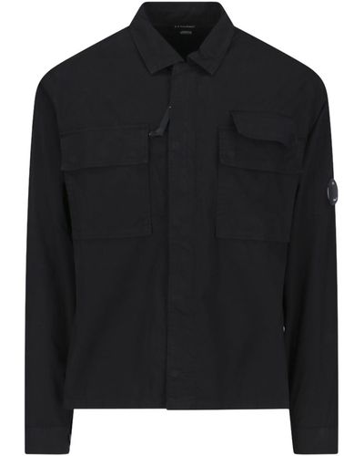 C.P. Company Lens Shirt Jacket - Black
