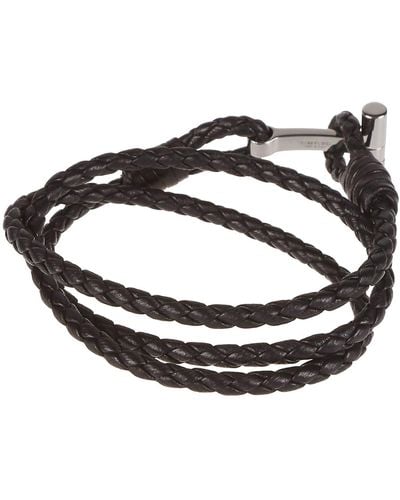 Tom Ford T Wrap Woven Bracelet - Black