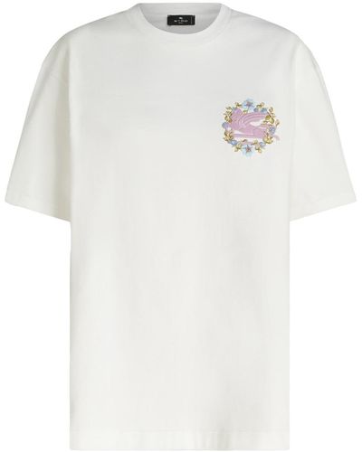 Etro T-Shirt With Embroidery - White
