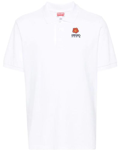 KENZO White Cotton Polo Shirt