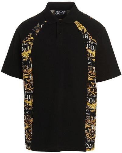 Versace Jeans Couture Barocco Polo Shirt - Black