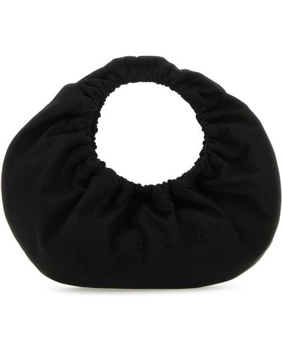 Alexander Wang Fabric Crescent Small Handbag - Black