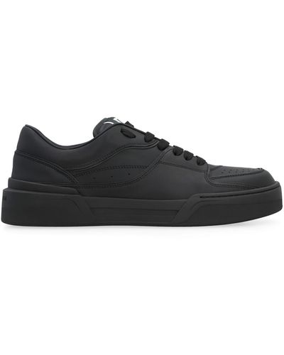 Dolce & Gabbana New Roma Leather Trainers - Black