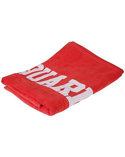 DSquared² D2 Logo Beach Towel - Red
