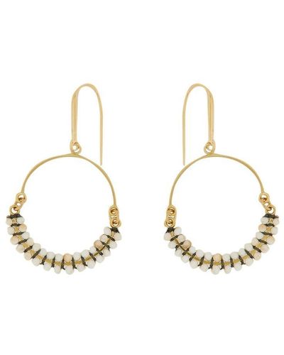 Isabel Marant Cesaria Beaded Earrings - Metallic